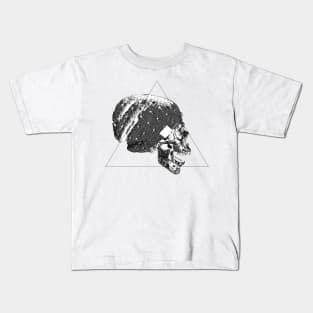 invert skull with beanie Kids T-Shirt